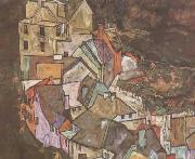 Egon Schiele Edge of Town (Kruman Town Crescent III) (mk12) china oil painting artist